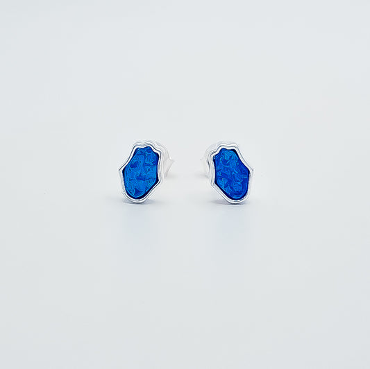 Arete Mano Azul Opalo