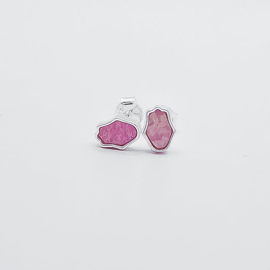 Arete Mano Rosa Opalo