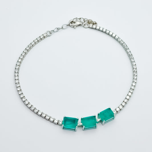 Pulsera Cuadro Zirconia