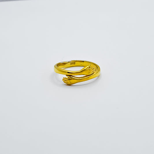 Anillo Abrazo Dorado
