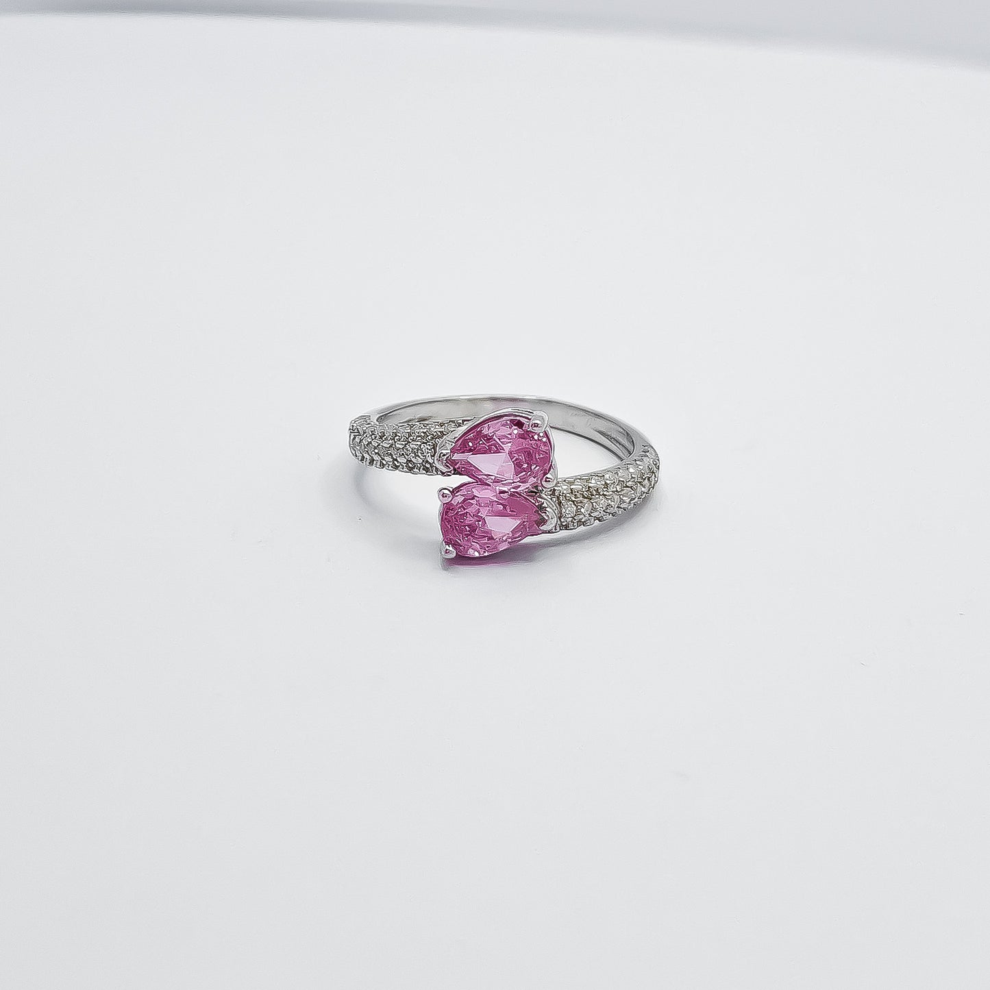 Anillo Gotas Rosas