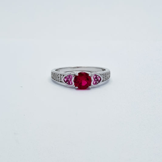 Anillo Zirconia Roja