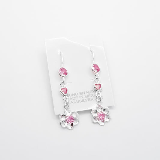 Arete Flor Rosa