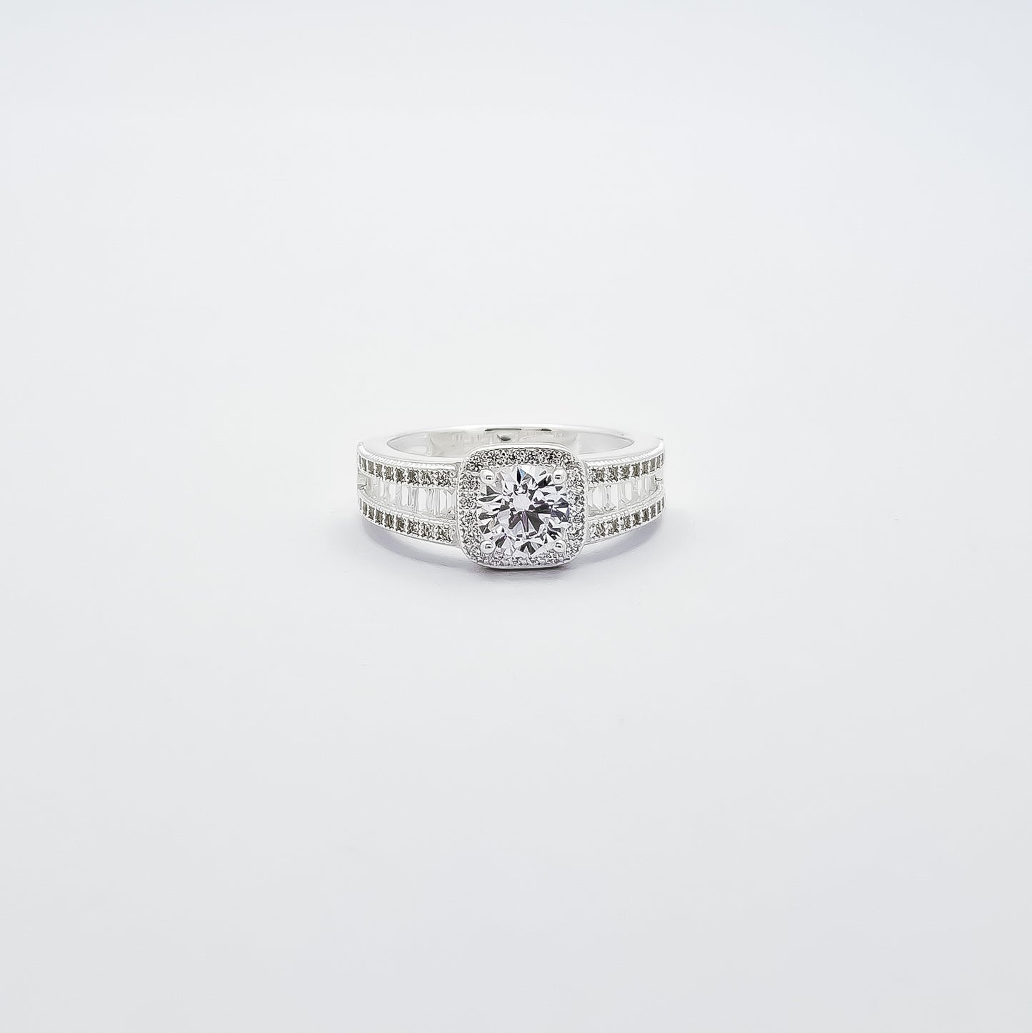 Anillo Cuadro Blanco