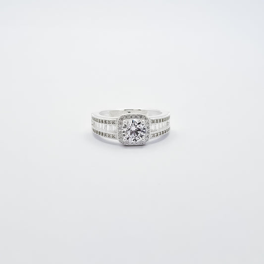 Anillo Cuadro Blanco