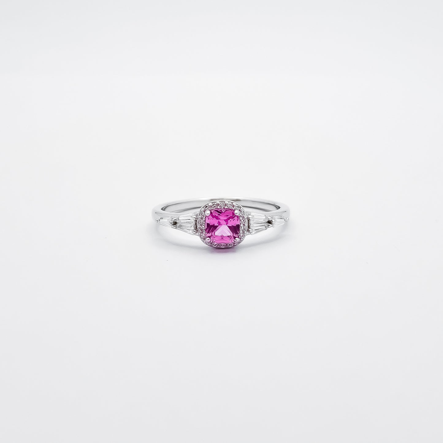 Anillo Zirconia Rosa