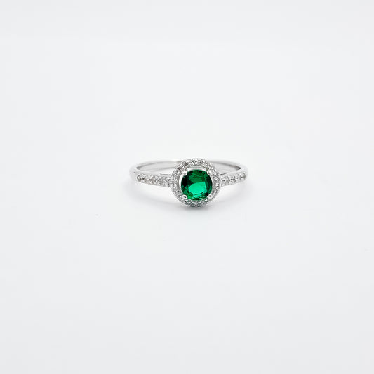 Anillo Zirconia Verde