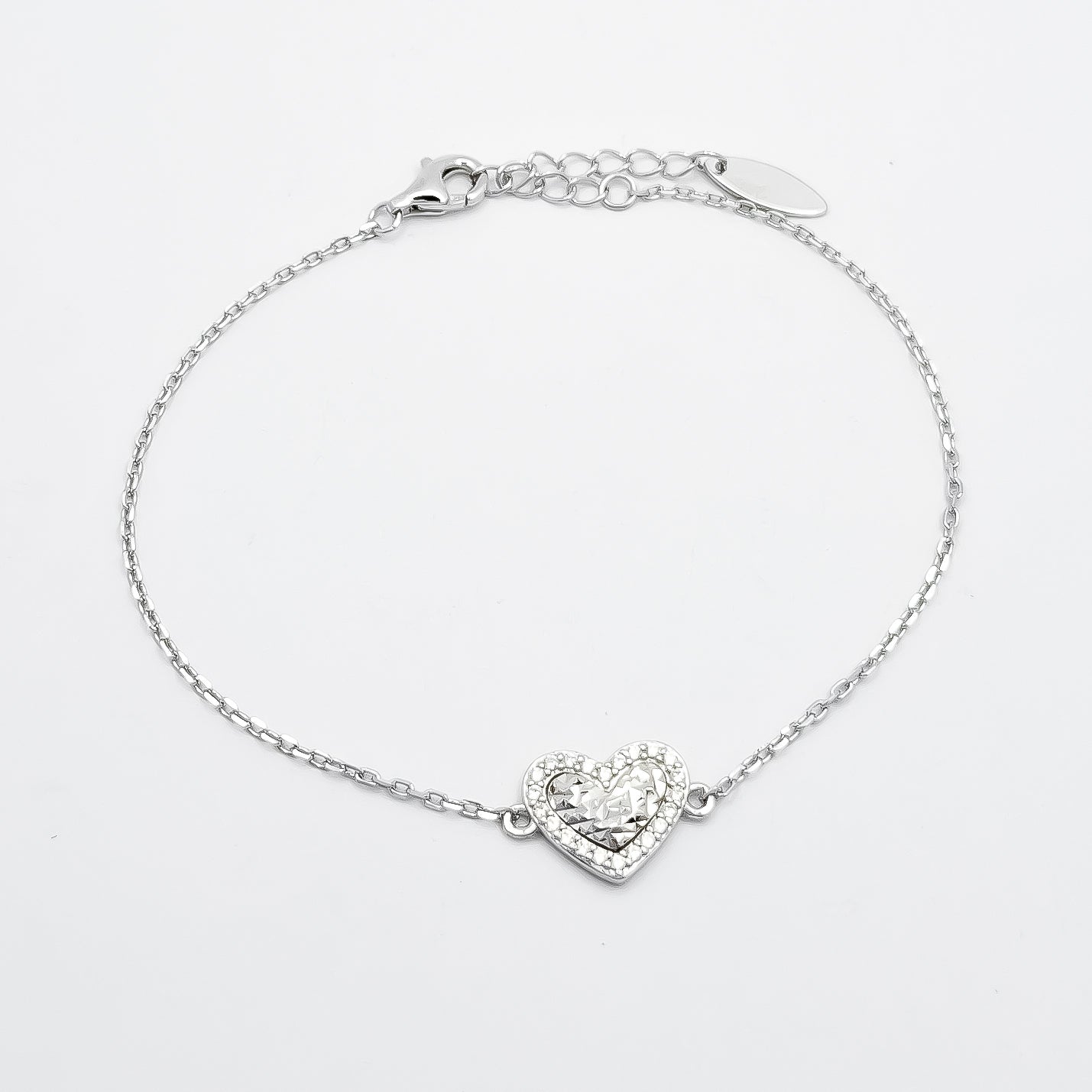 Pulsera Corazon Zirconia