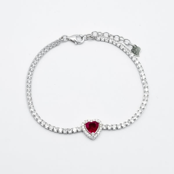 Pulsera Corazon Rojo
