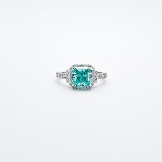Anillo Cuadro Aqua