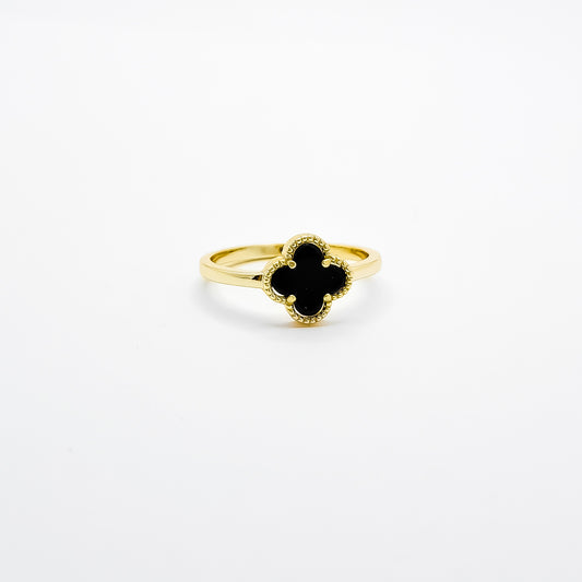 Anillo Van Negro Dorado