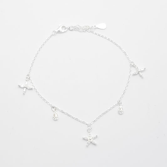 Pulsera Flor Blanca