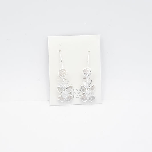 Arete Mariposa Blanco