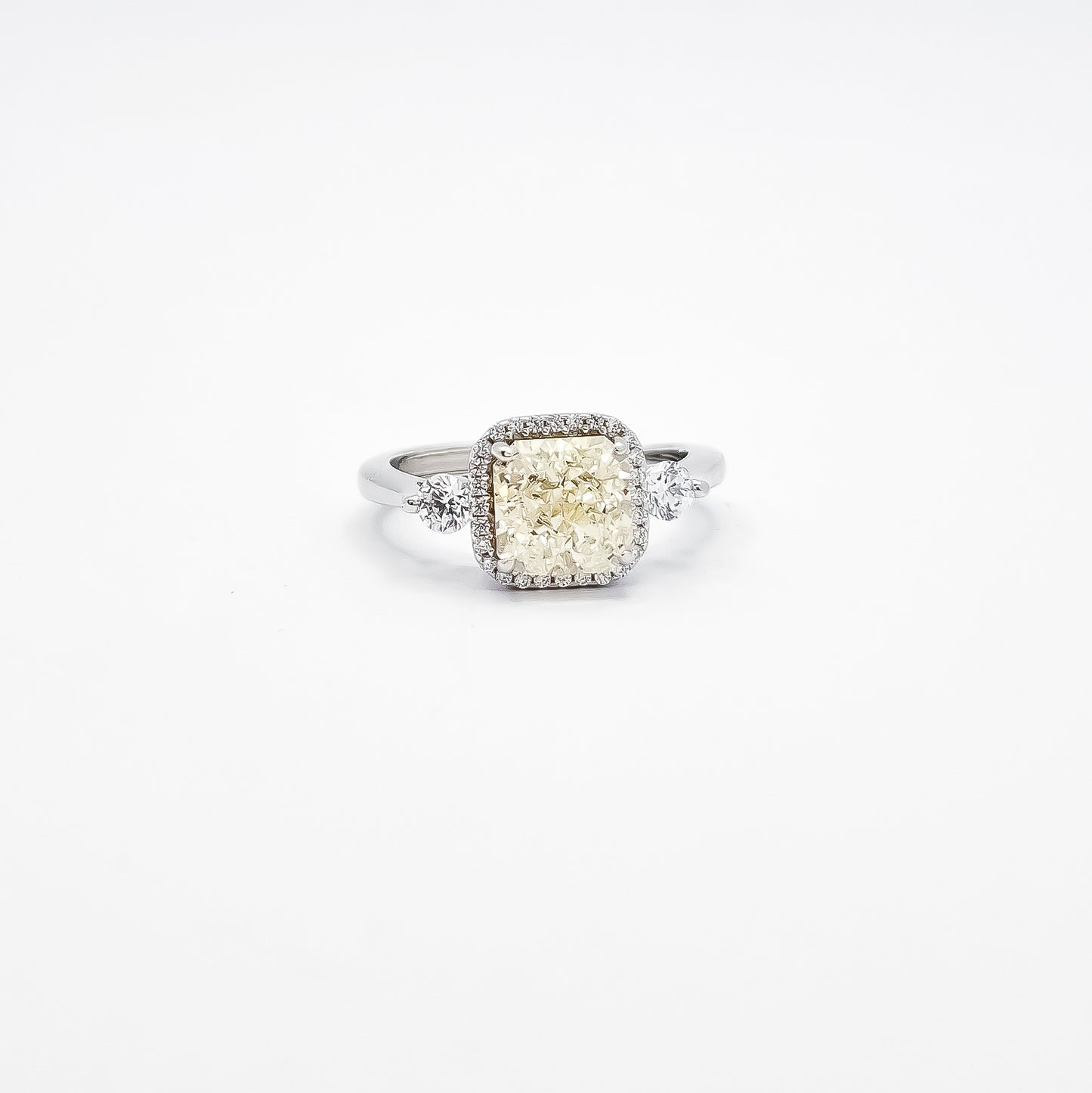 Anillo Cuadro Blanco