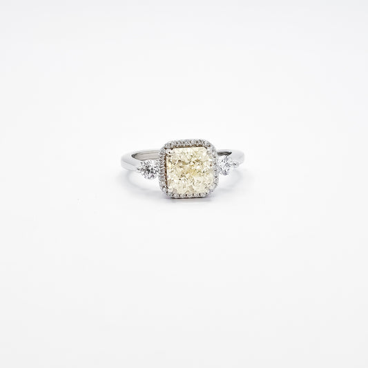 Anillo Cuadro Blanco
