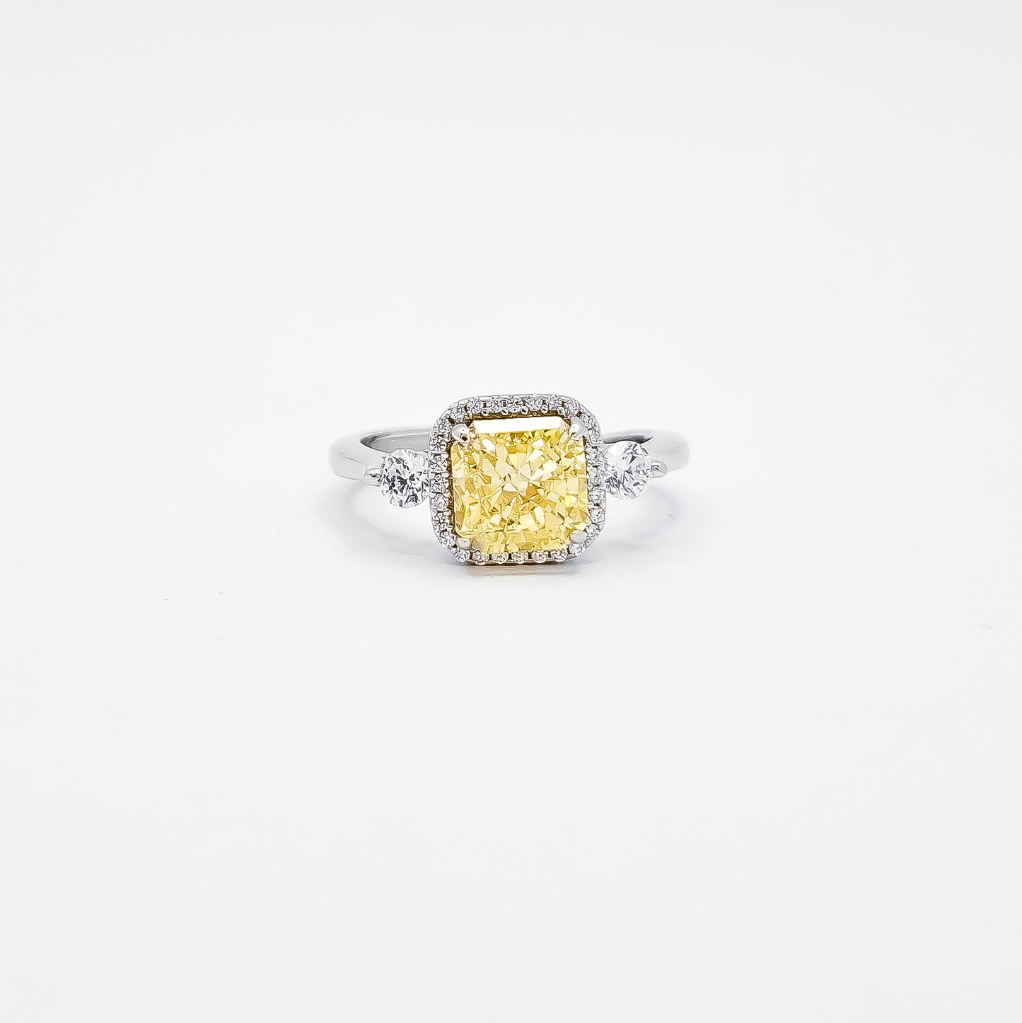 Anillo Cuadro Amarillo
