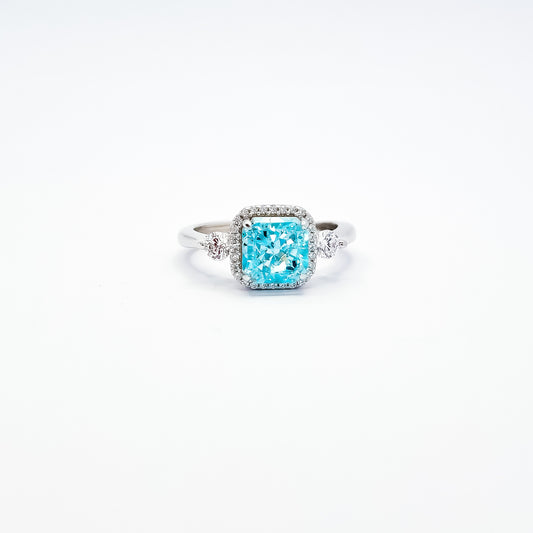 Anillo Cuadro Azul