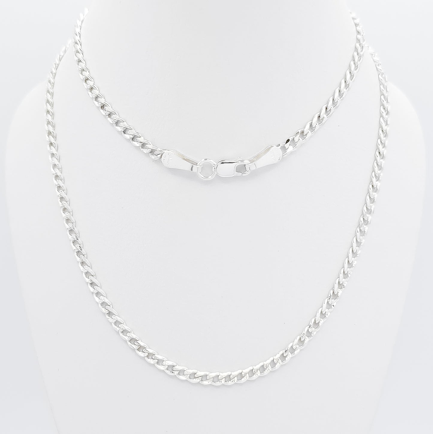 Cadena Cubana Diamantada 3mm