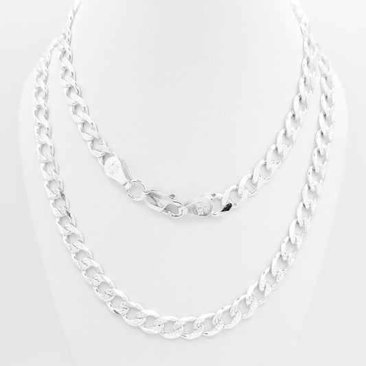 Cadena Cubana Diamantada 6mm