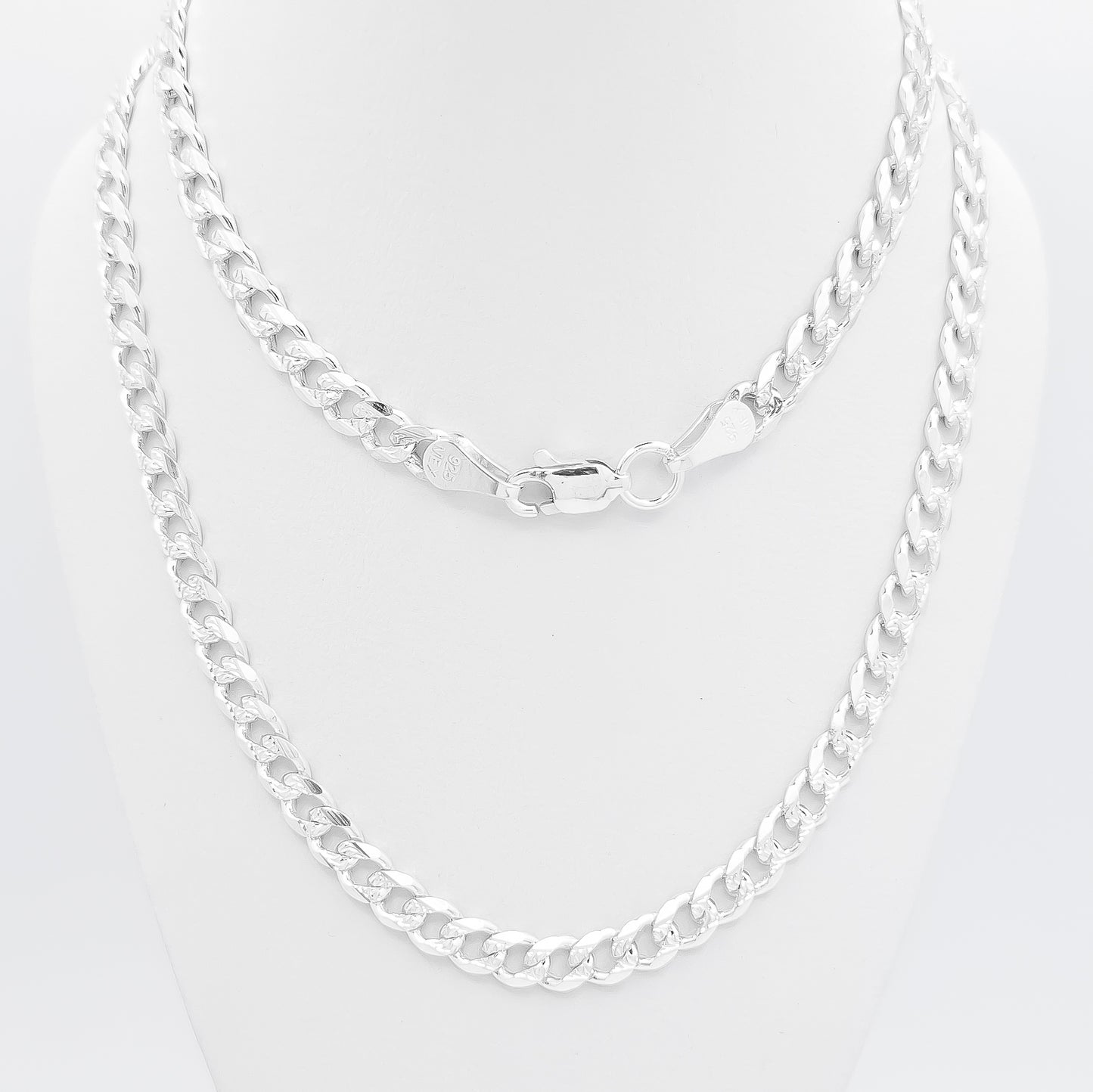 Cadena Cubana Diamantada 5mm