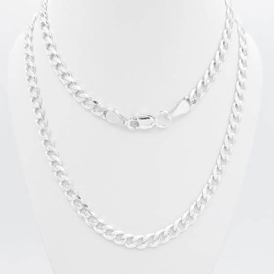 Cadena Cubana Diamantada 5mm