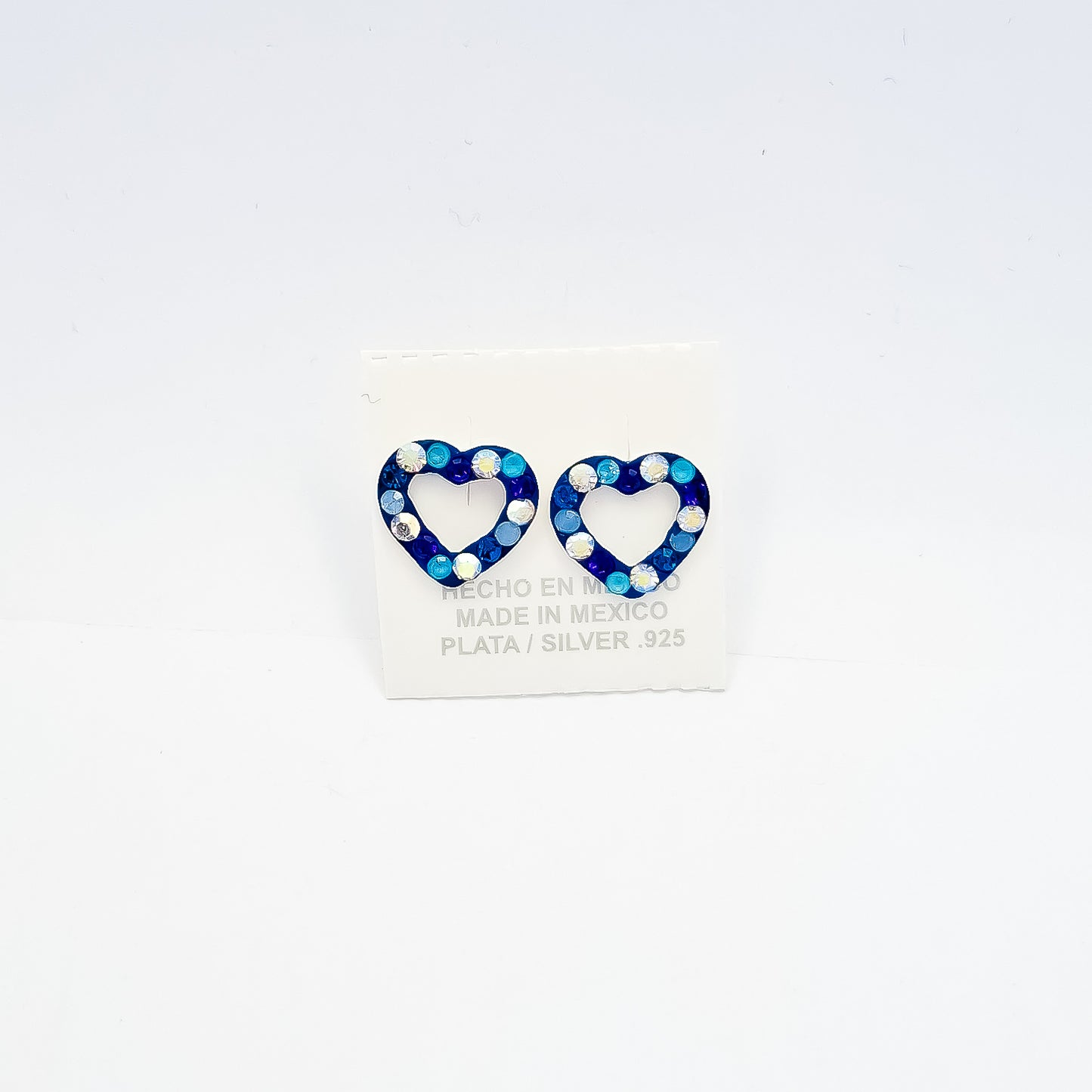 Arete Corazon Azul
