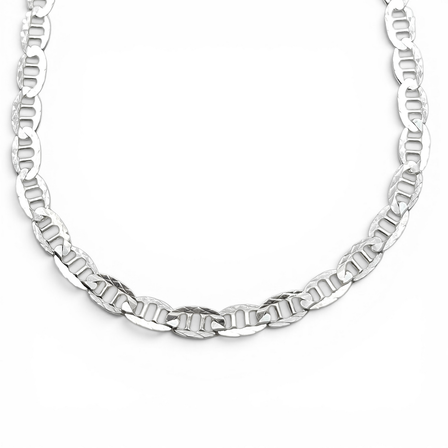 Cadena Escalera 3mm Plata Ley 925