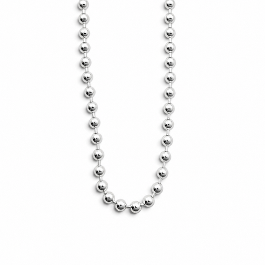 Cadena Bola 3mm Plata Ley 925
