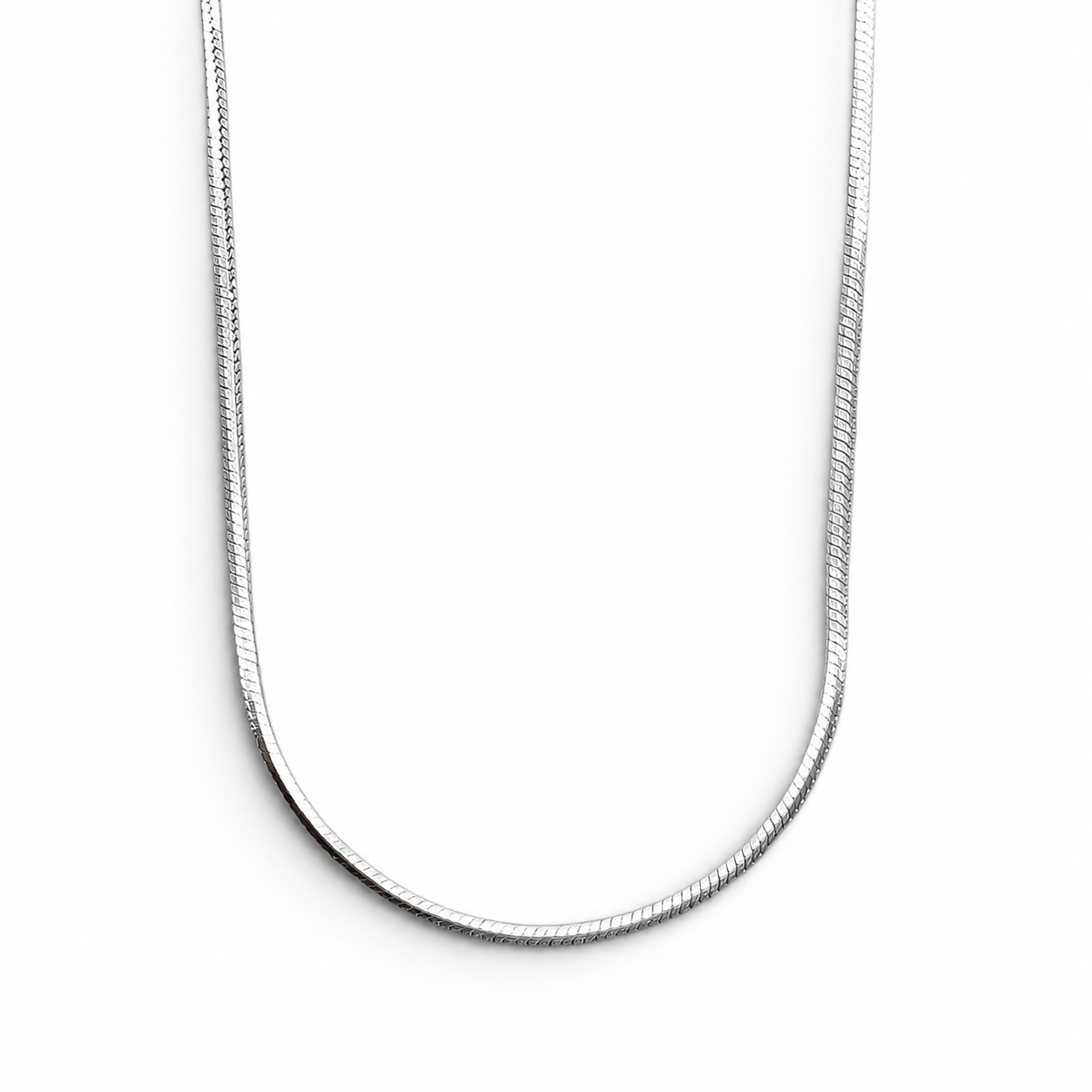Cadena Cola de Rata 1mm Plata Ley 925