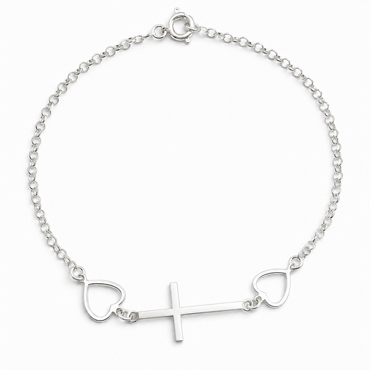 Pulsera Cruz Corazon
