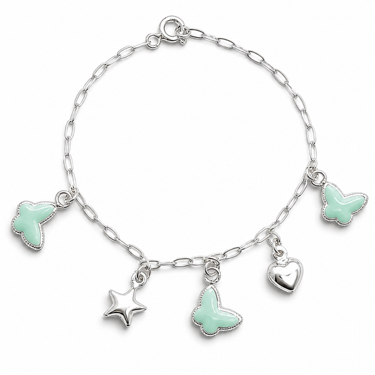 Pulsera Mariposa Blanca