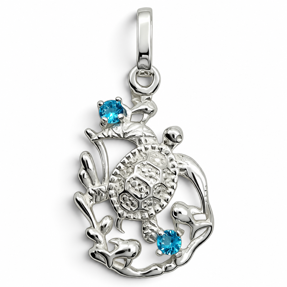Dije Tortuga Zirconia Plata Ley 925