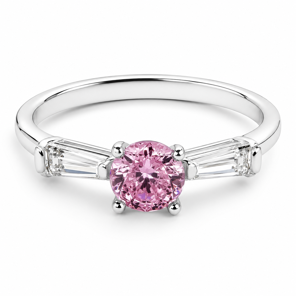 Anillo Zirconia Rosa