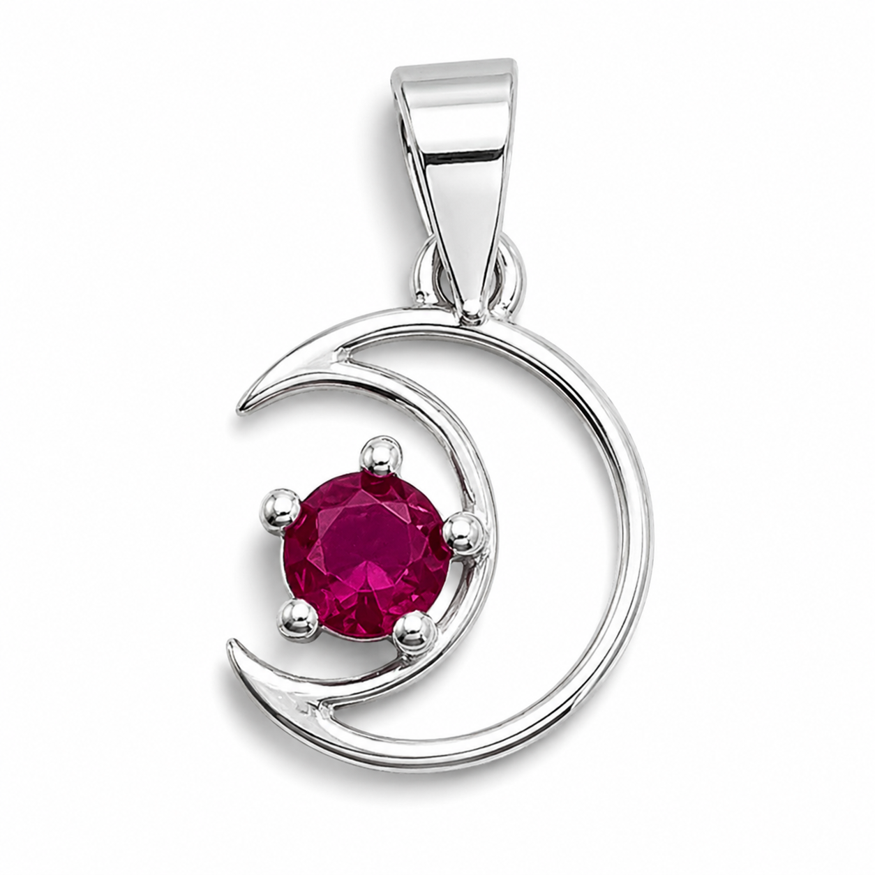 Dije Luna Estrellita Fiusha Plata Ley 925