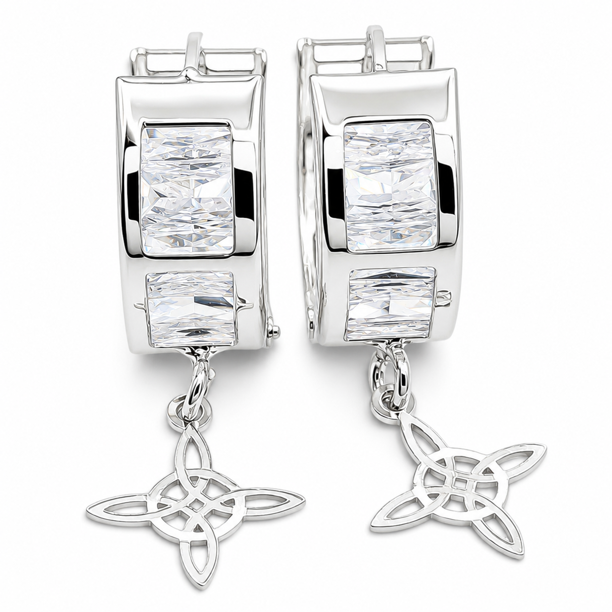 Hugguies Zirconia Nudo Bruja Plata Ley 925
