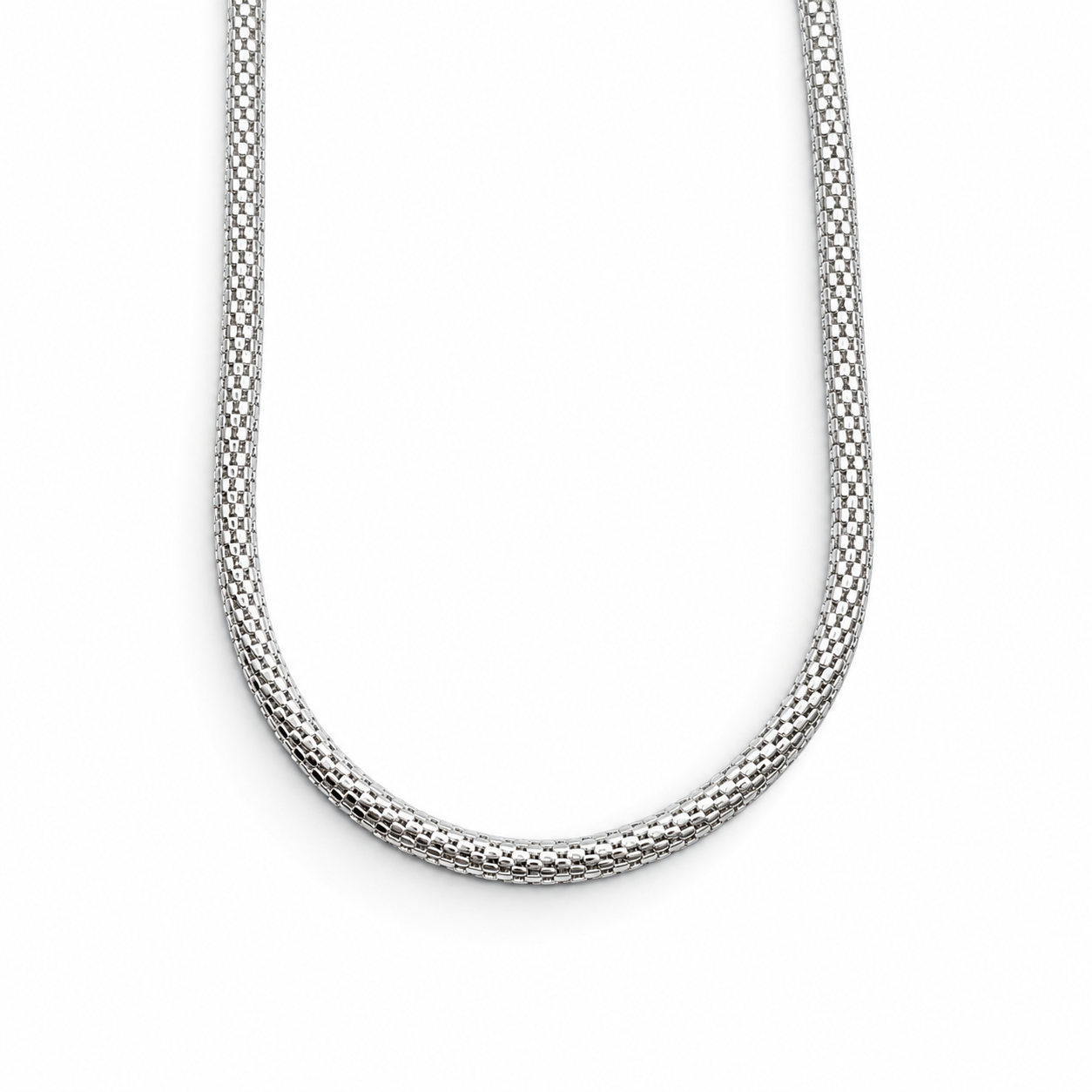 Cadena Espuma 3mm Plata Ley 925
