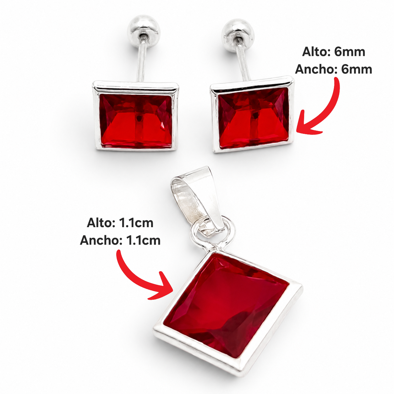 Set Cuadro Rojo