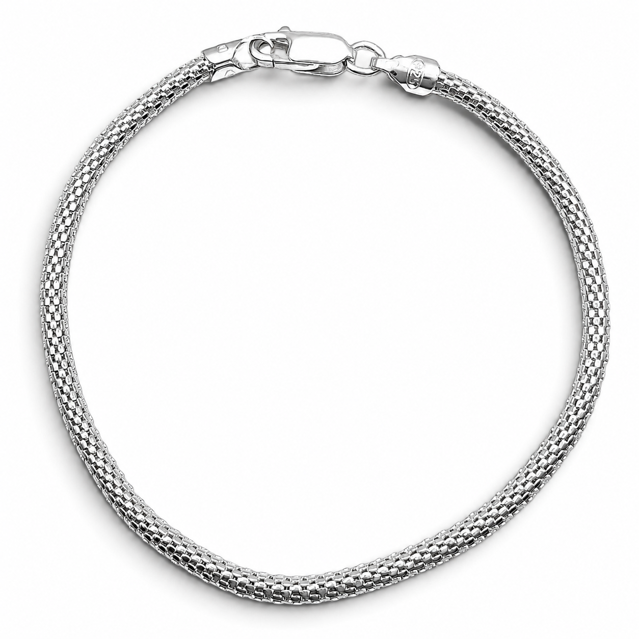 Pulsera Espuma Plata Ley 925