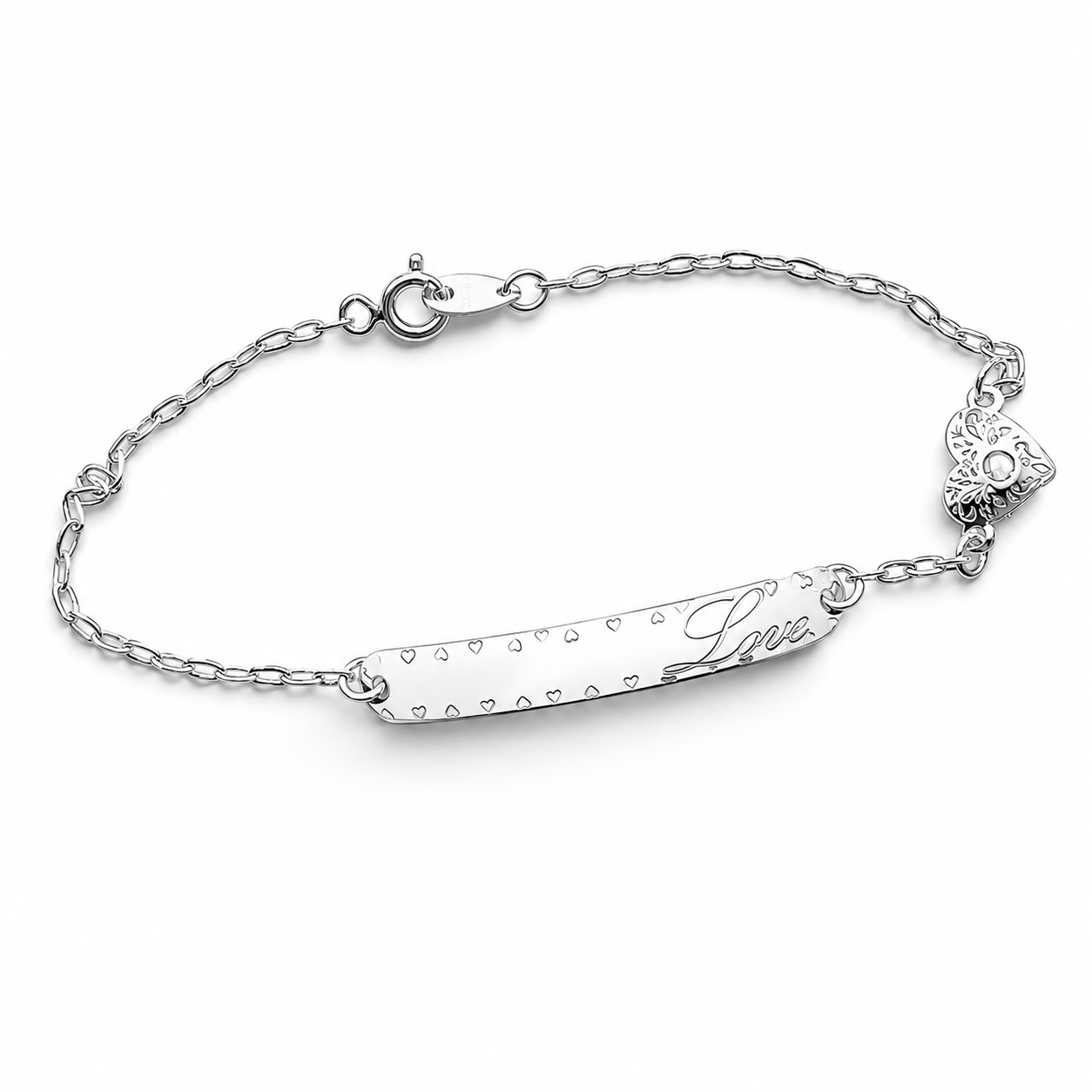 Esclava Love 1mm Plata Ley 925
