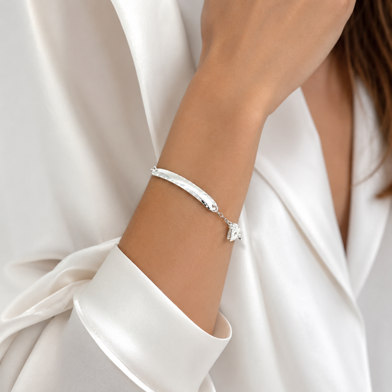 Esclava Love 1mm Plata Ley 925