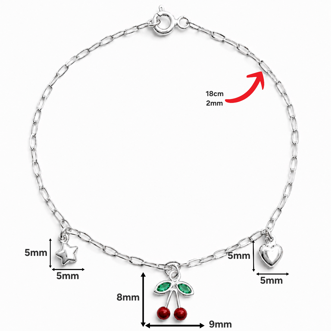 Pulsera Cereza