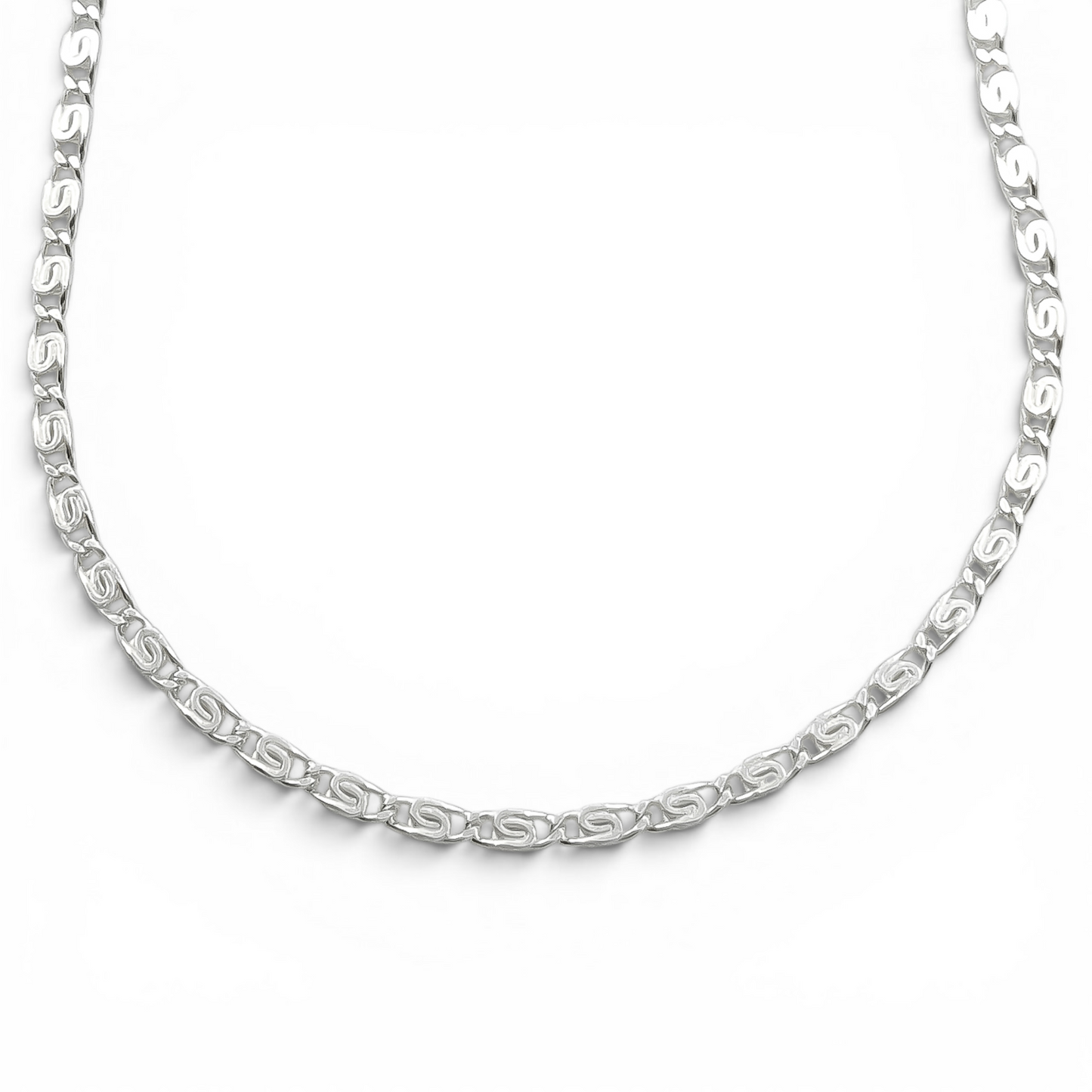 Cadena Egipcio 1mm Plata Ley 925