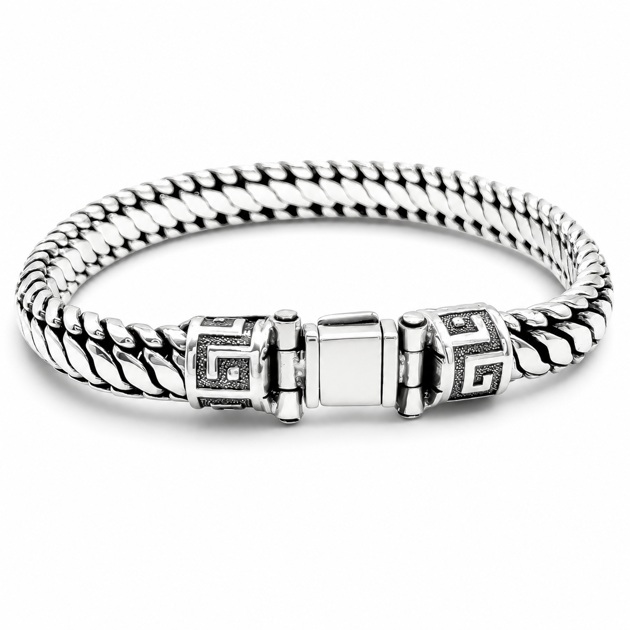 Pulso Grueso 7mm Plata Ley 925