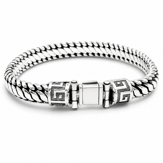 Pulso Grueso 7mm Plata Ley 925
