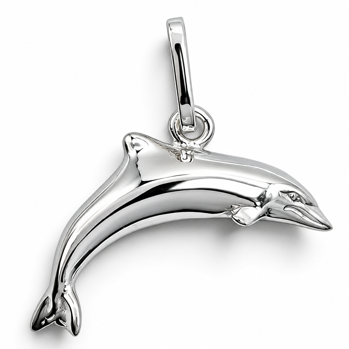 Dije Delfin Liso Plata Ley 925