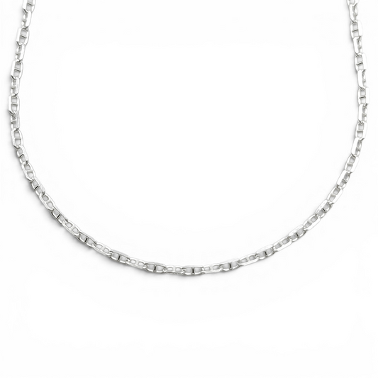 Cadena Escalera 1mm Plata Ley 925