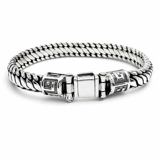 Pulso Grueso 7mm Plata Ley 925