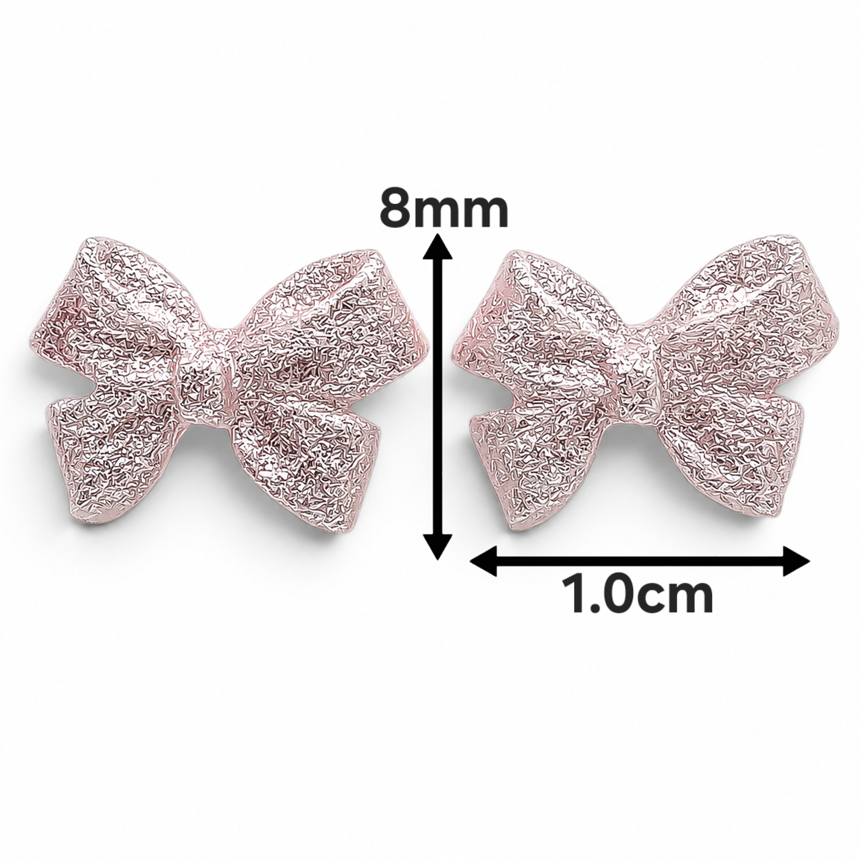 Broquel Moño Rosa Plata Ley 925