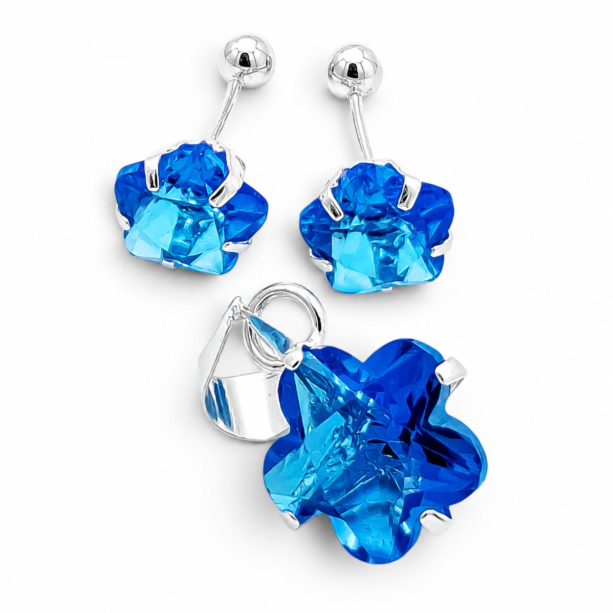 Set Flor Azul