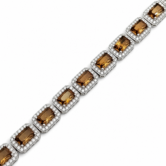 Pulsera Cuadro Zultanita Plata Ley 925